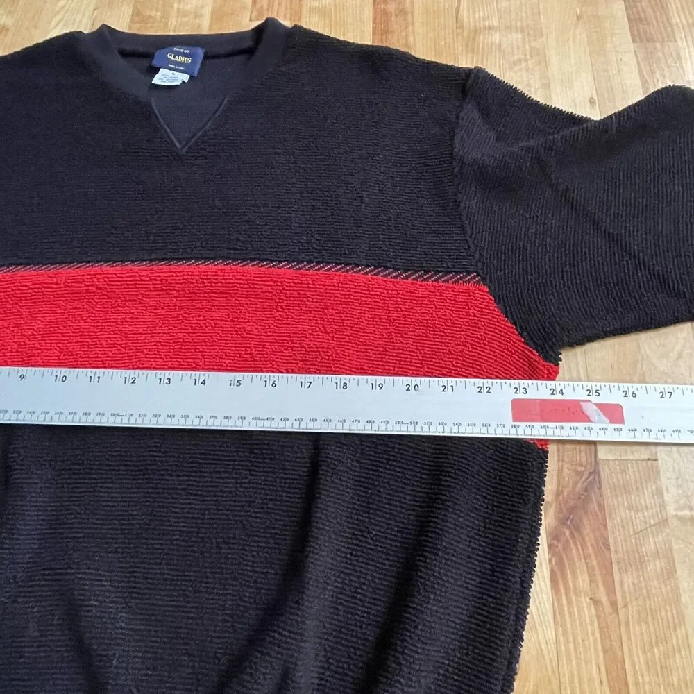 Tricot Gladius Sweater Colorblock Wool Acrylic‎ Pullover Italian Made XLarge NWT